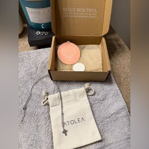 Atolea Silver Necklace with Cross Pendant